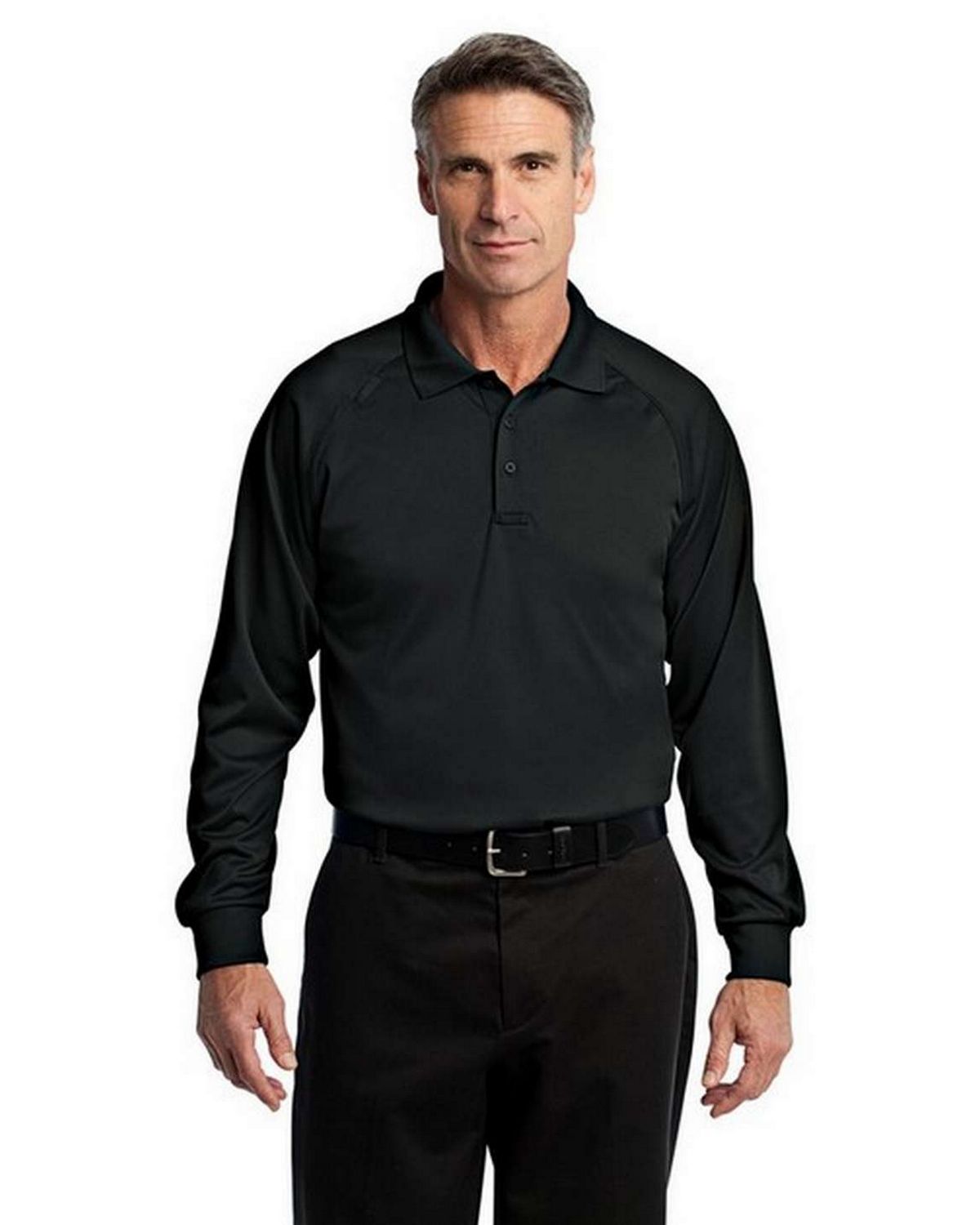 cornerstone cs410ls men's select tactical snagproof long sleeve polo