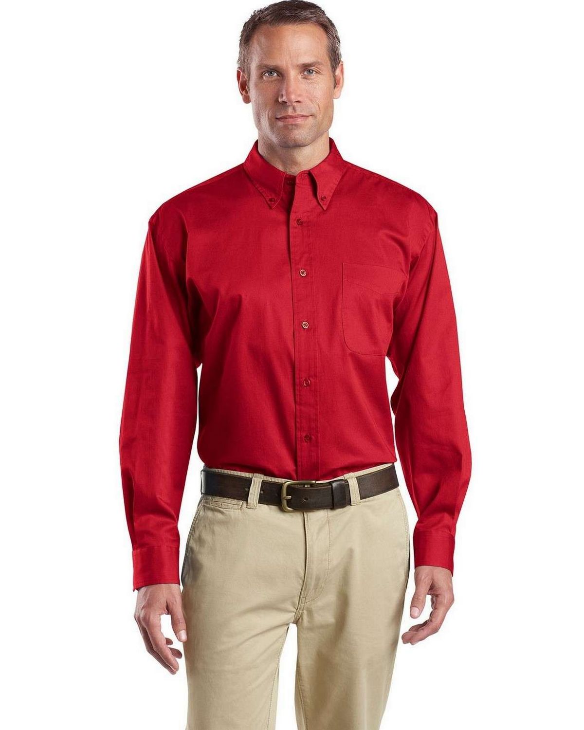 cornerstone sp17 men's long sleeve superpro twill shirt