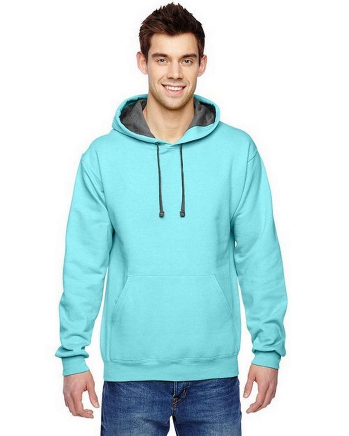 fruit of the loom sf76r men's soft spun hooded sweatshirt