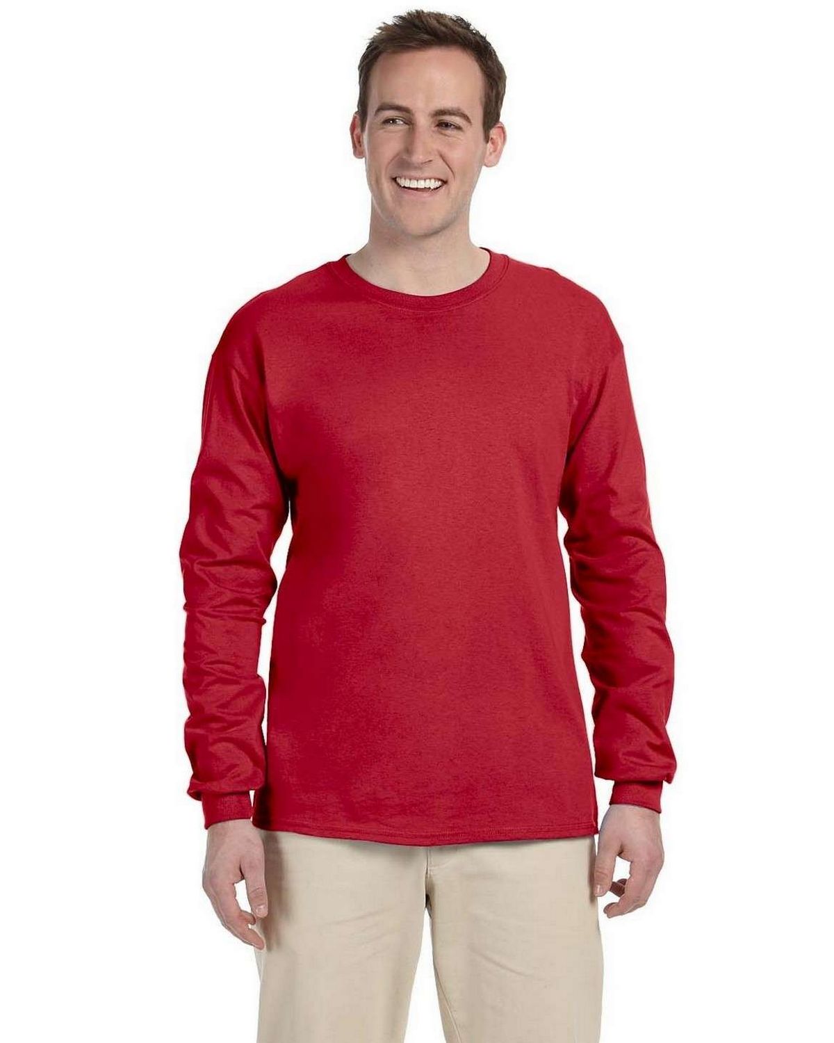 Jerzees 363L Men's HiDENSI-T Cotton Long-Sleeve T-Shirt
