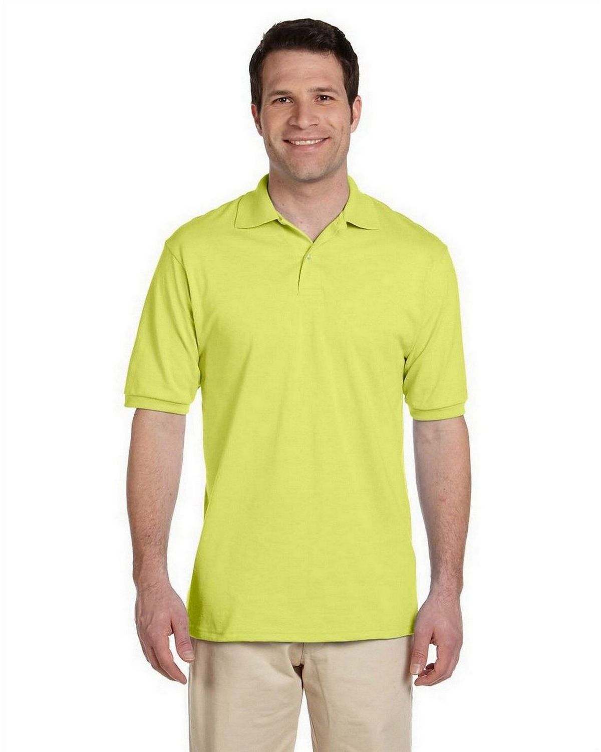 jerzees 437 men's jersey polo with spot shield