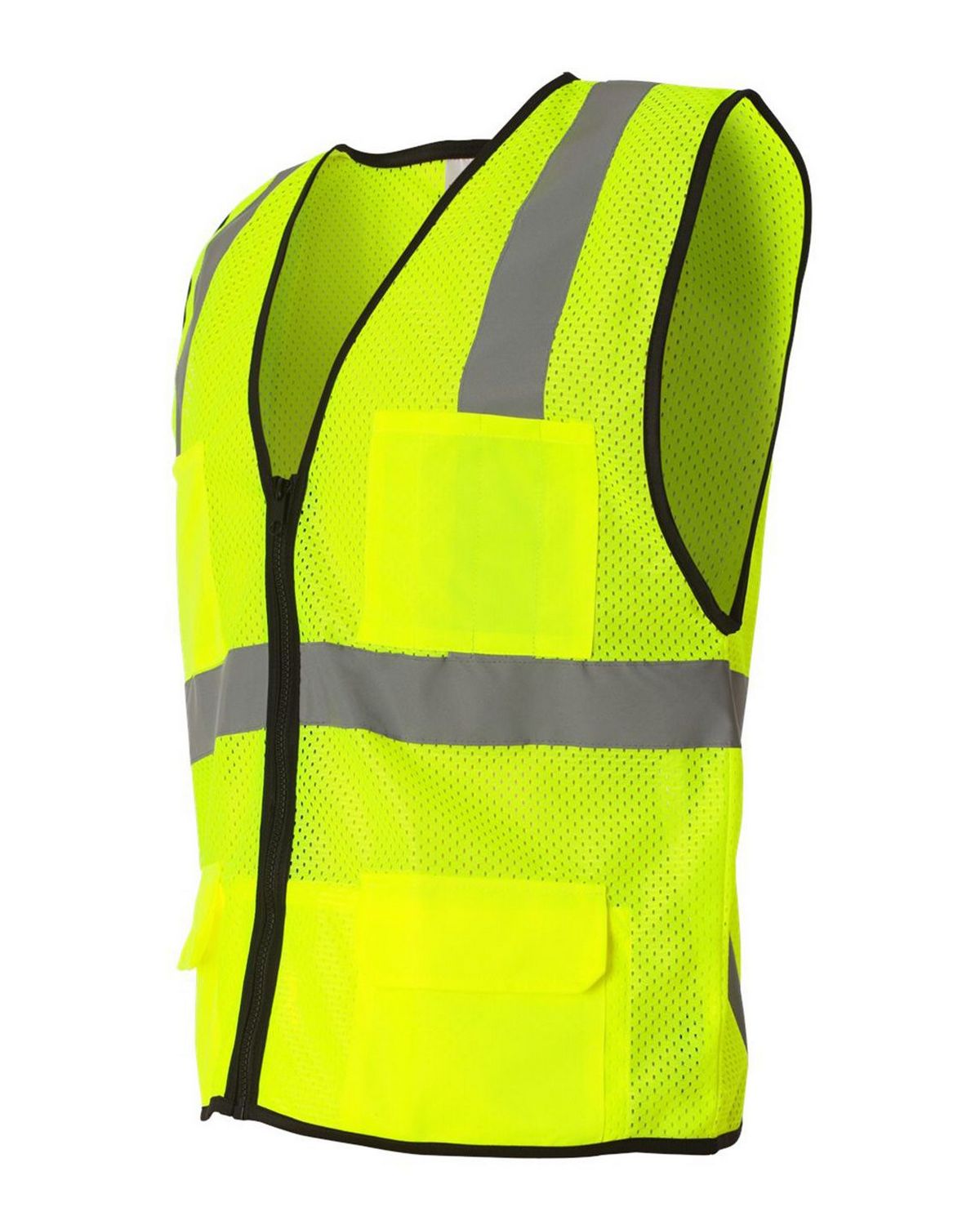 kishigo 1191-1192 men's economy six pocket mesh vest