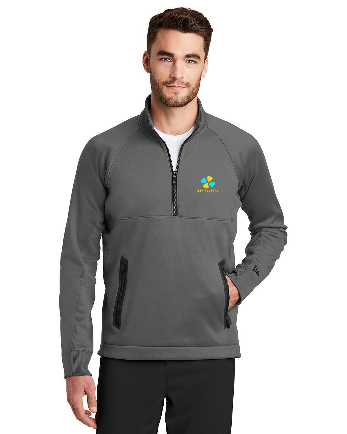 New Era NEA523 Men's Venue Fleece 1/4-Zip Pullover