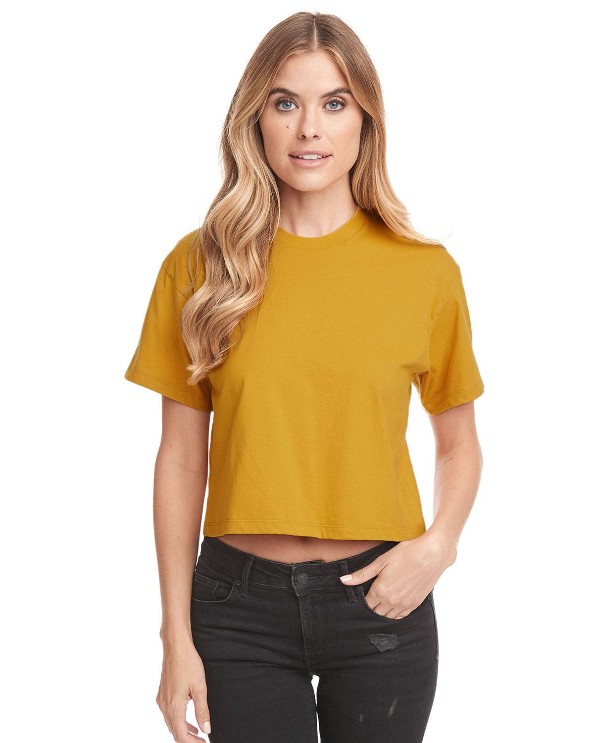 next level 1580nl women's ideal crop t-shirt