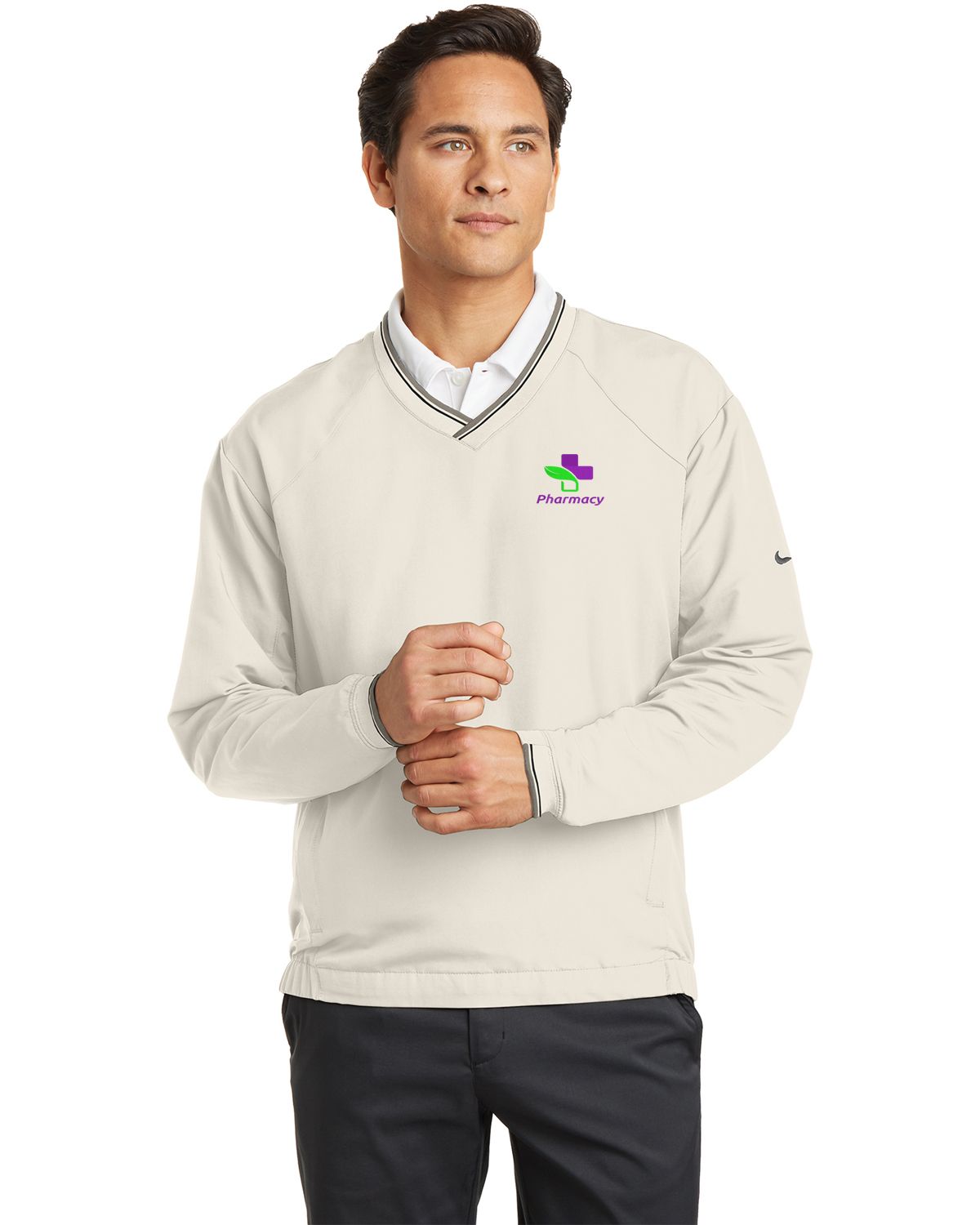 Nike Golf 234180 Men's V-Neck Wind Shirt