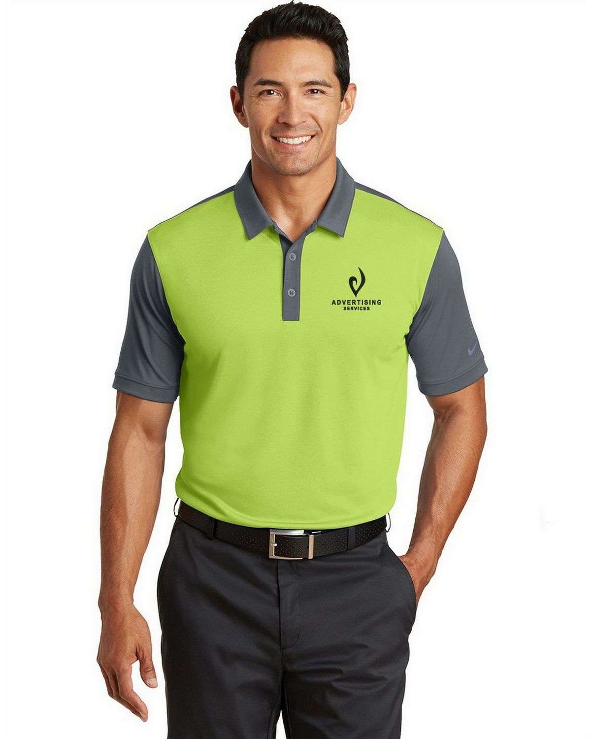 nike golf 746101 men's dri-fit colorblock polo shirt