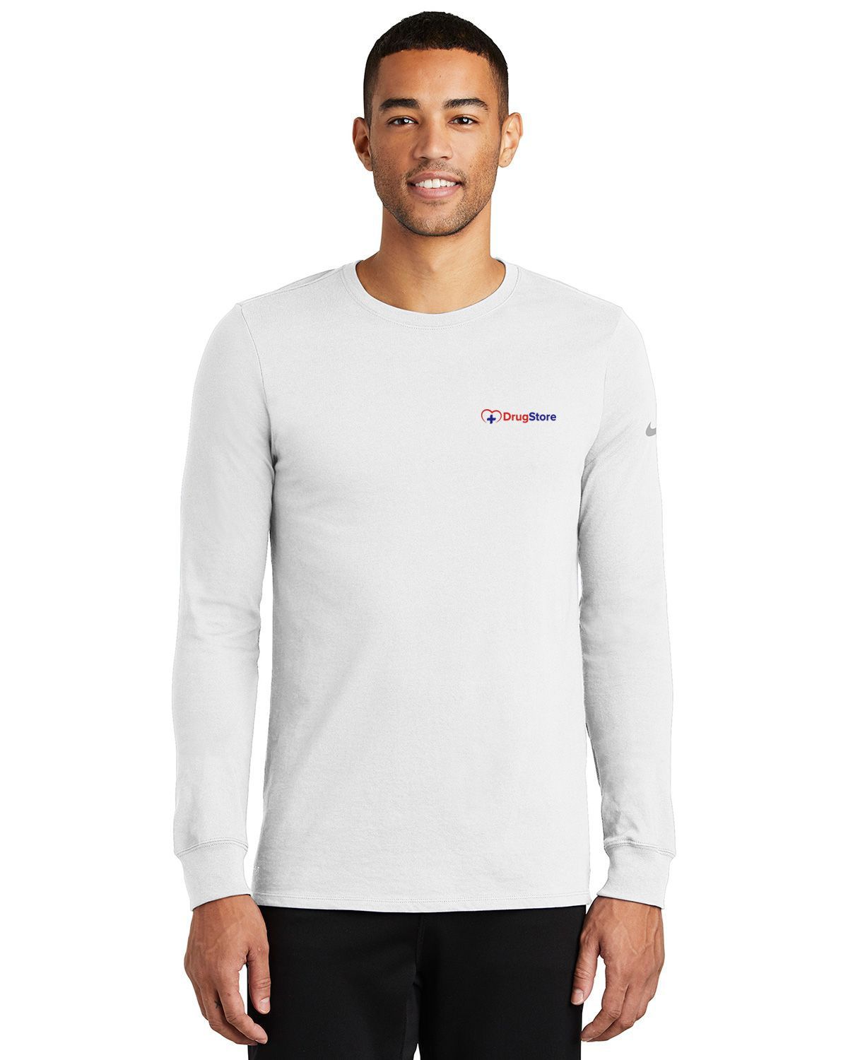 nike golf nkbq5230 men's dri-fit cotton/poly long sleeve tee