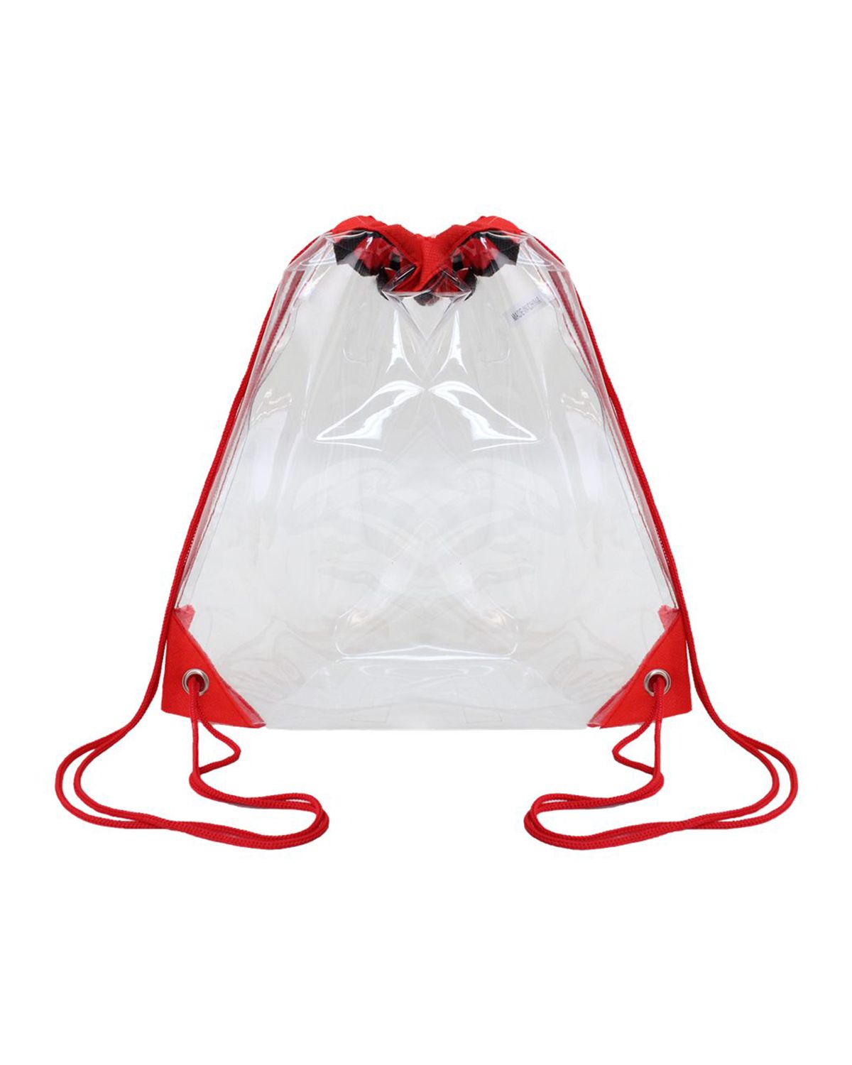 oad oad5007 clear drawstring pack