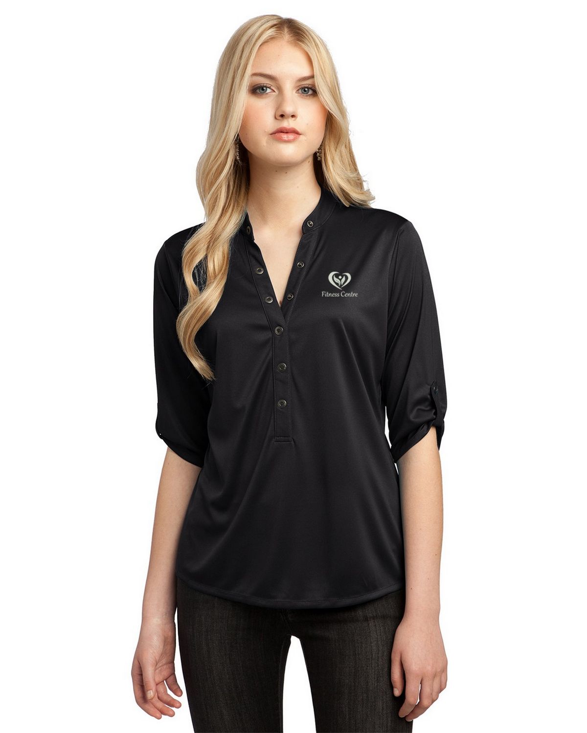 ogio log111 women's crush henley top
