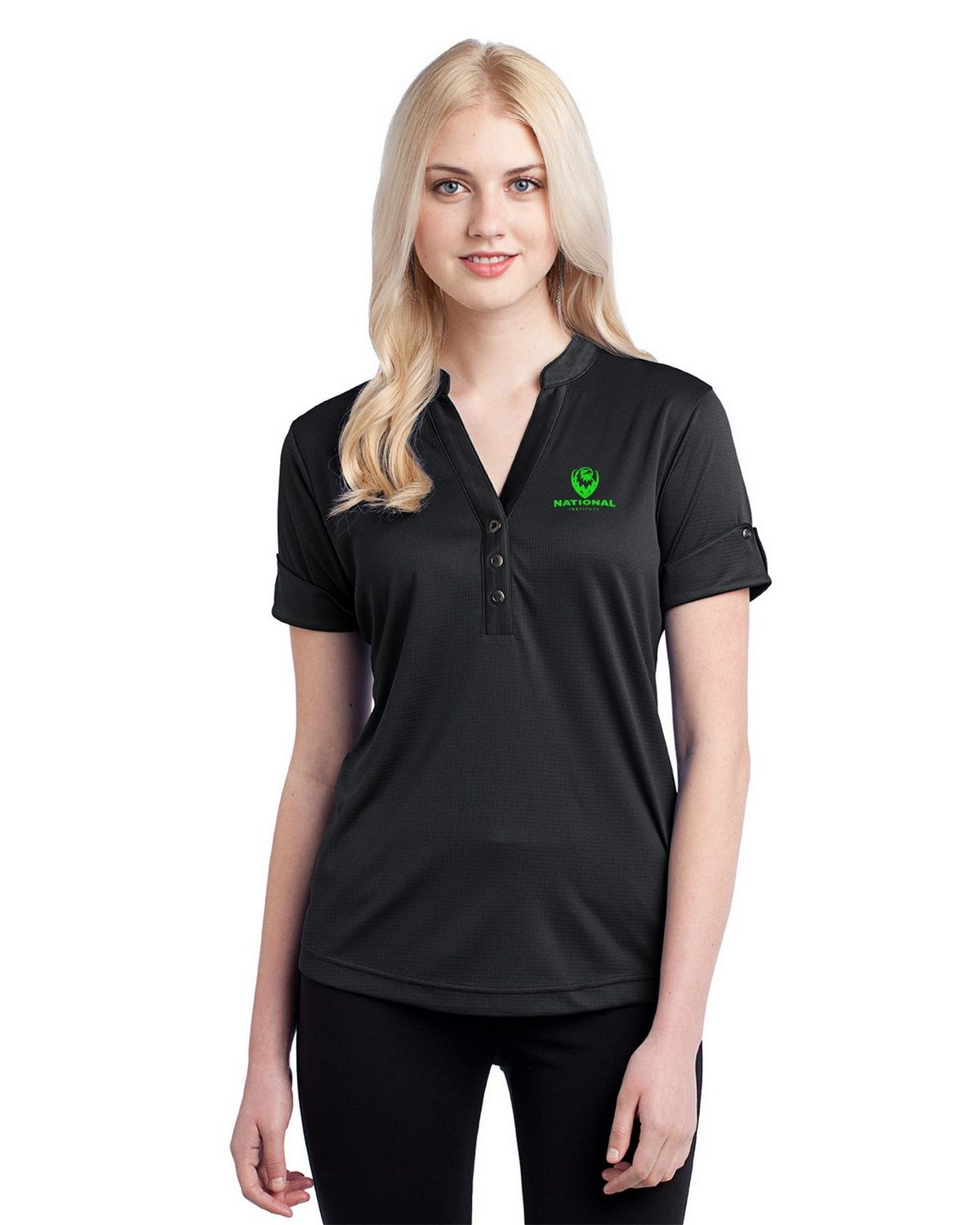 ogio log114 women's gaze henley top