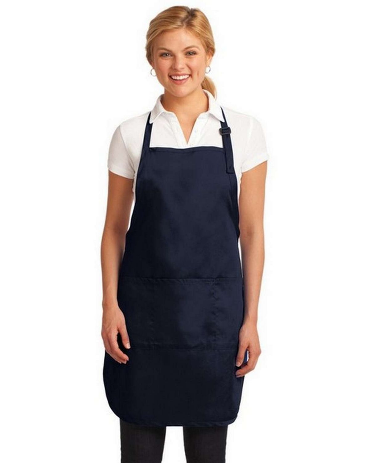 port authority a703 easy care full-length apron with stain release