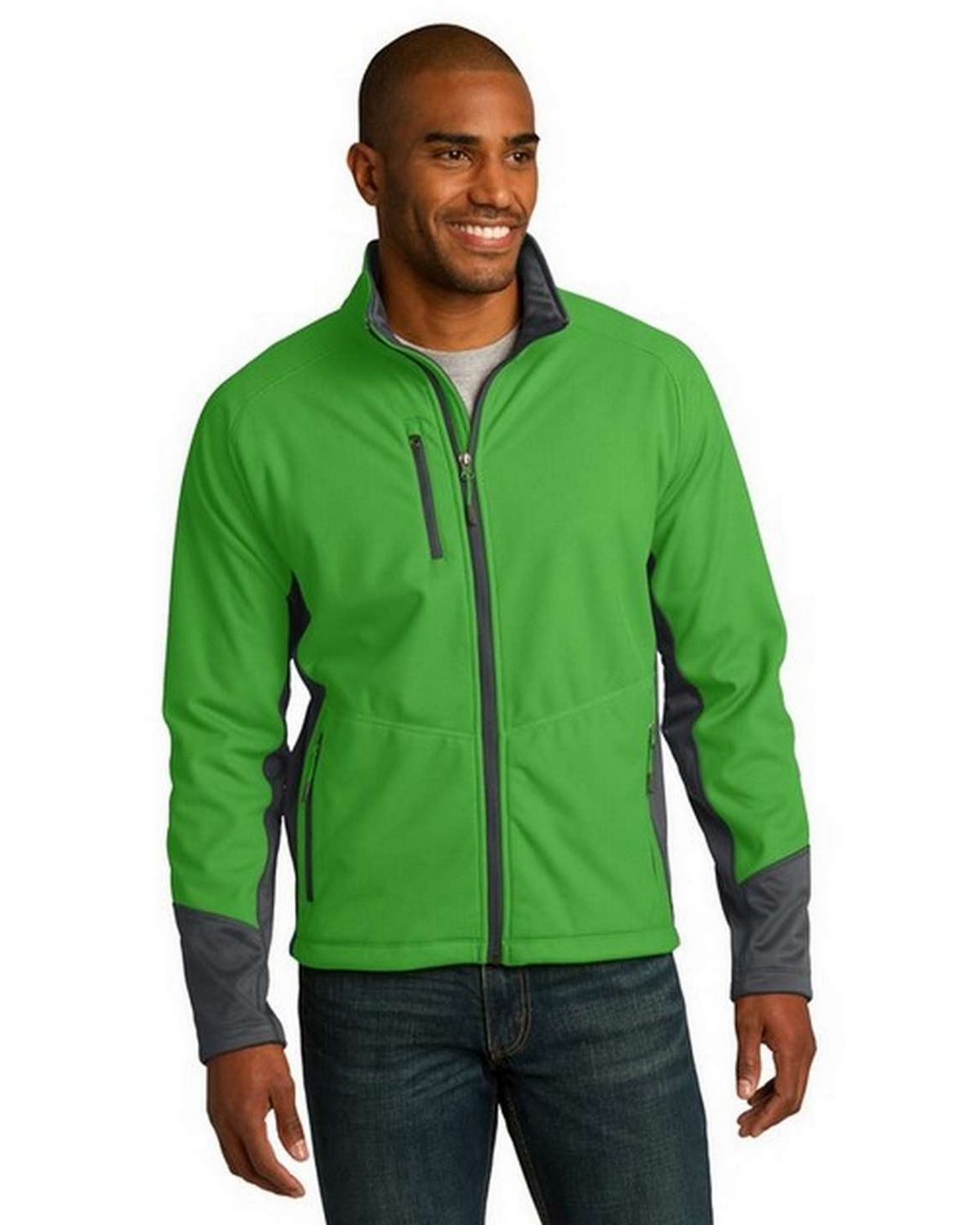 port authority j319 men's vertical soft shell jacket