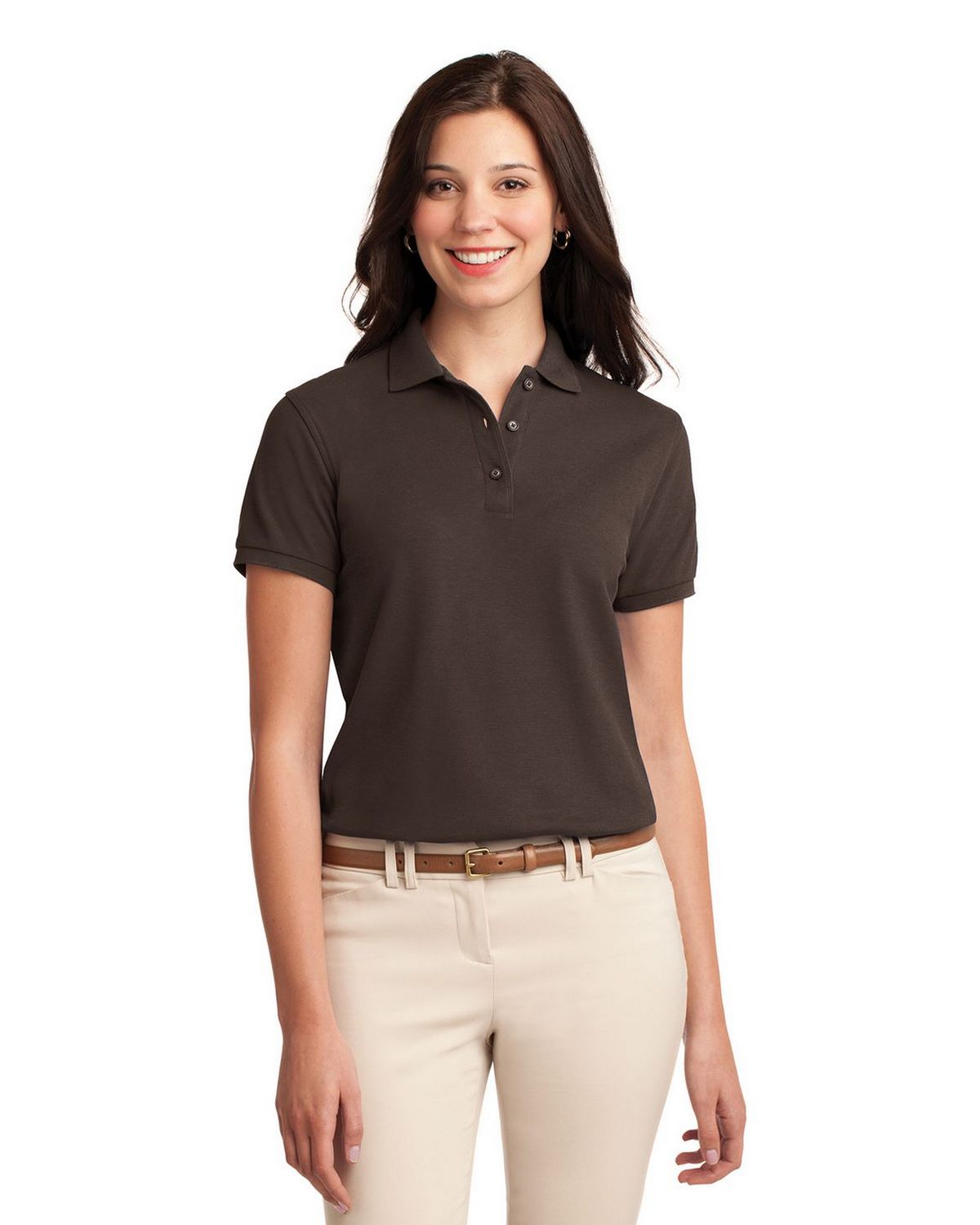 port authority l500 women's silk touch polo