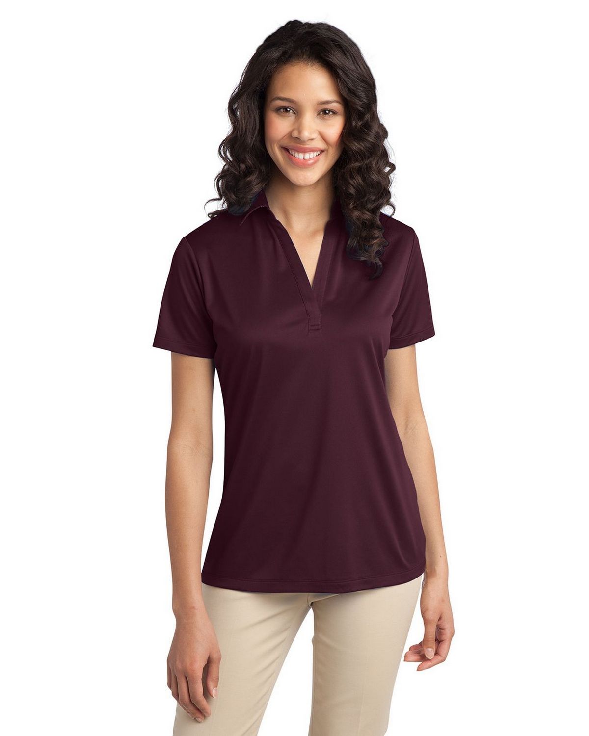 port authority l540 women's silk touch performance polo