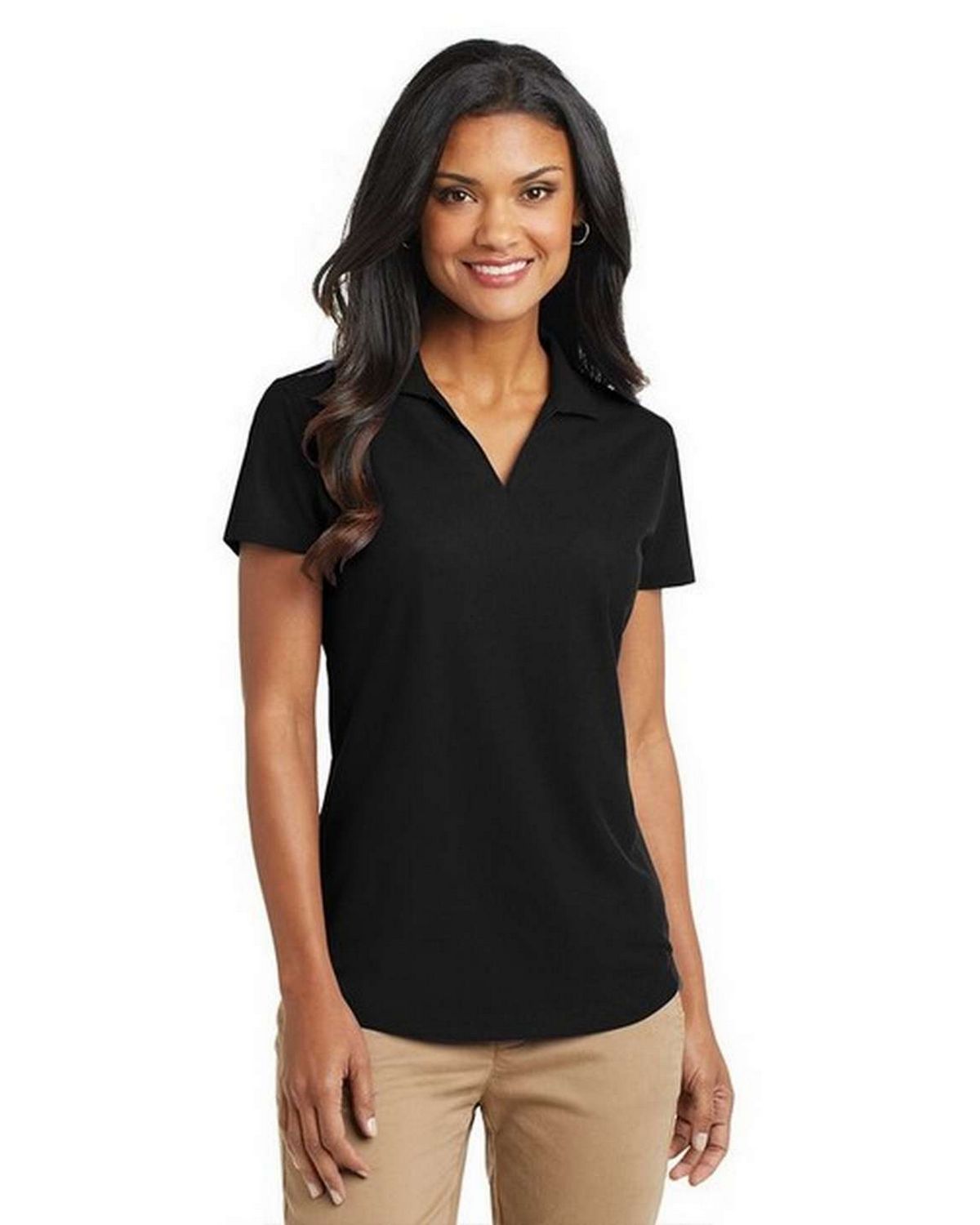 port authority l572 women's dry zone grid polo shirt