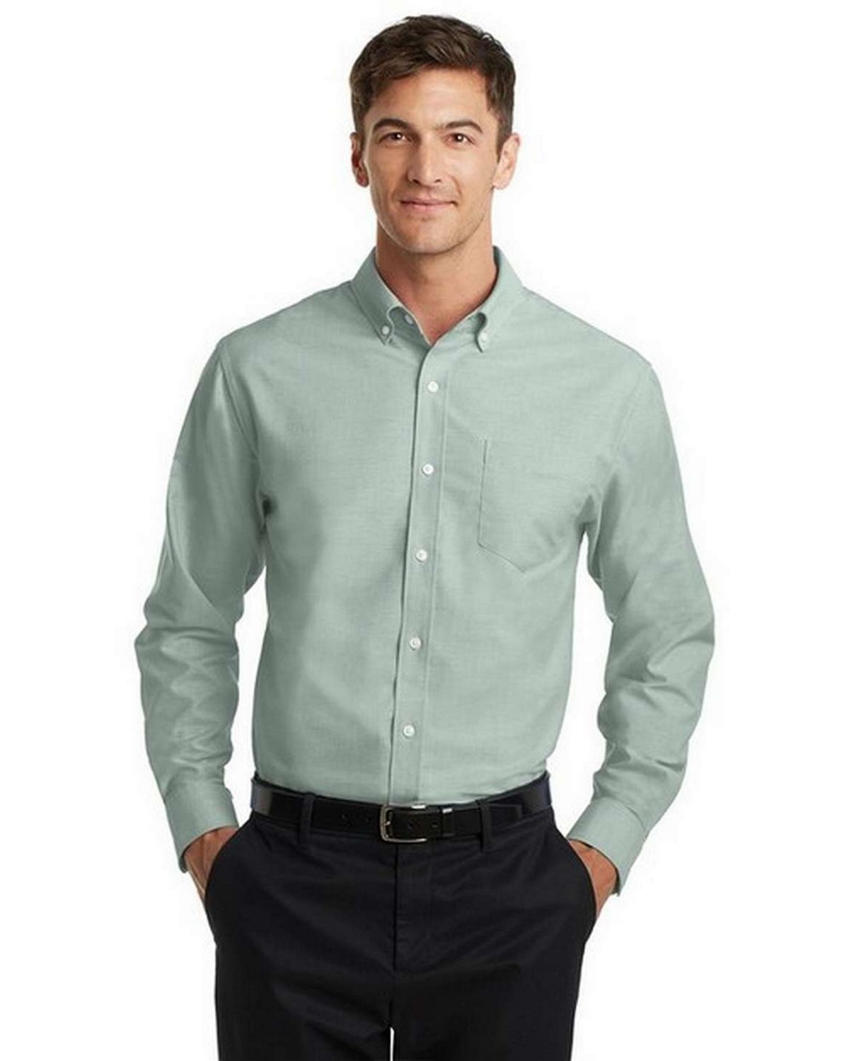 port authority s658 men's super pro oxford dress shirt