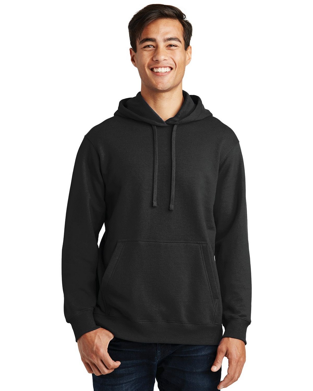 port & company pc850h men's fan favorite fleece pullover hooded sweatshirt