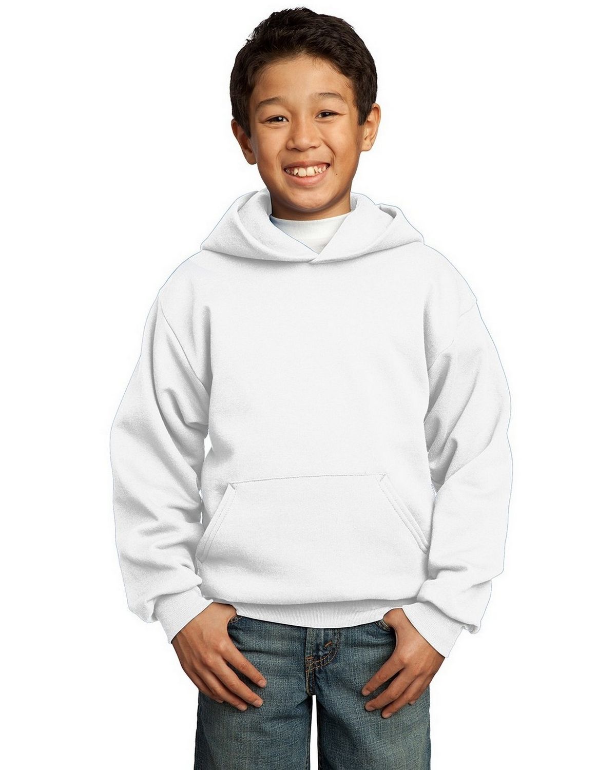 port & company pc90yh youth pullover hooded sweatshirt