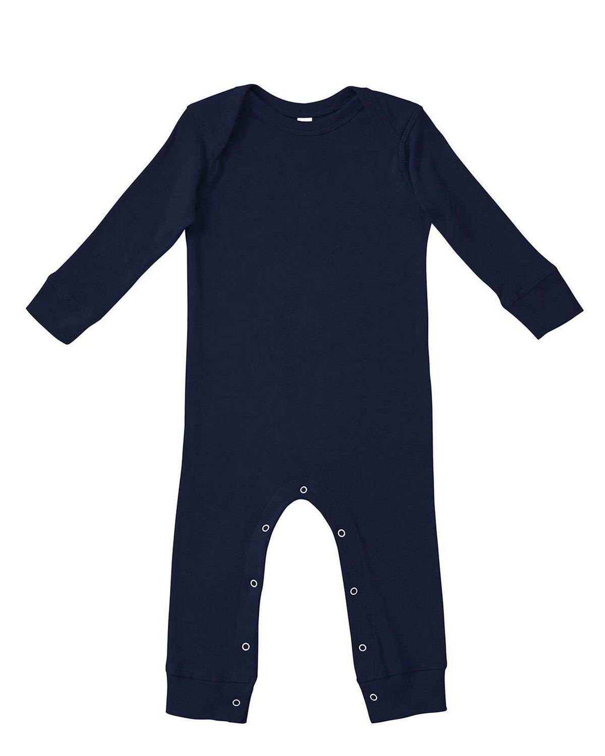 rabbit skins 4412 infant long-sleeve baby rib coverall