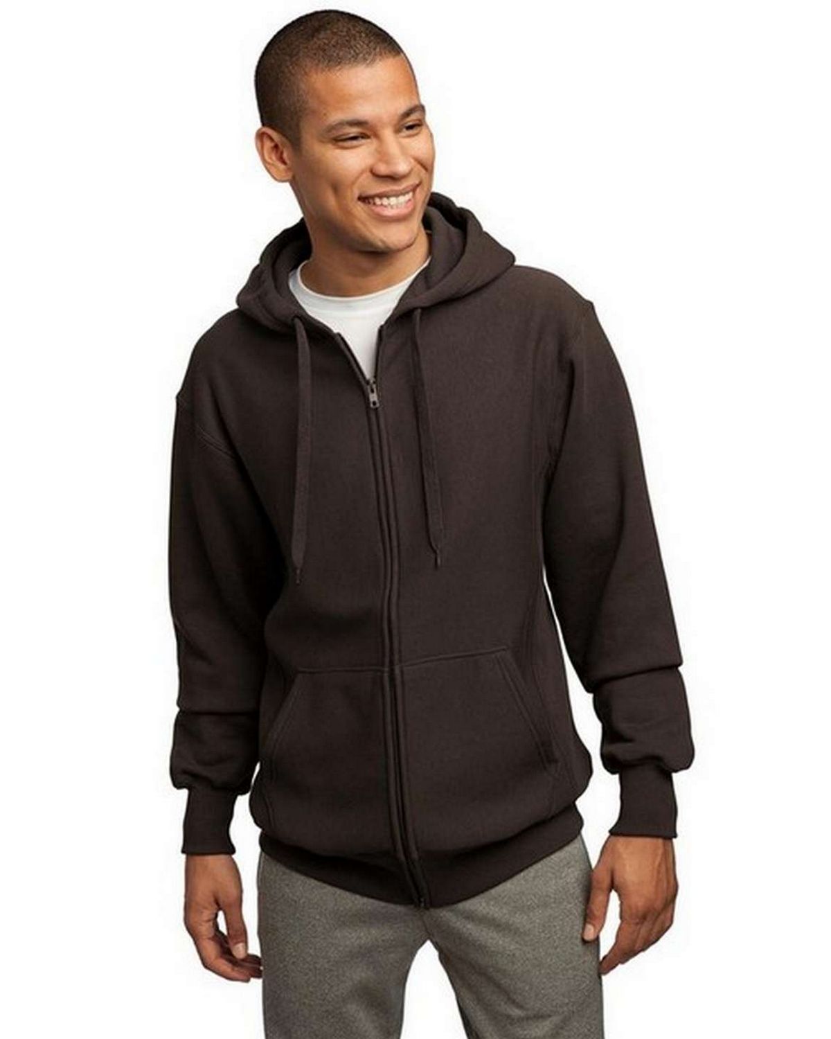 Sport-Tek F282 Men's Super Heavyweight Full-Zip Hooded Sweatshirt