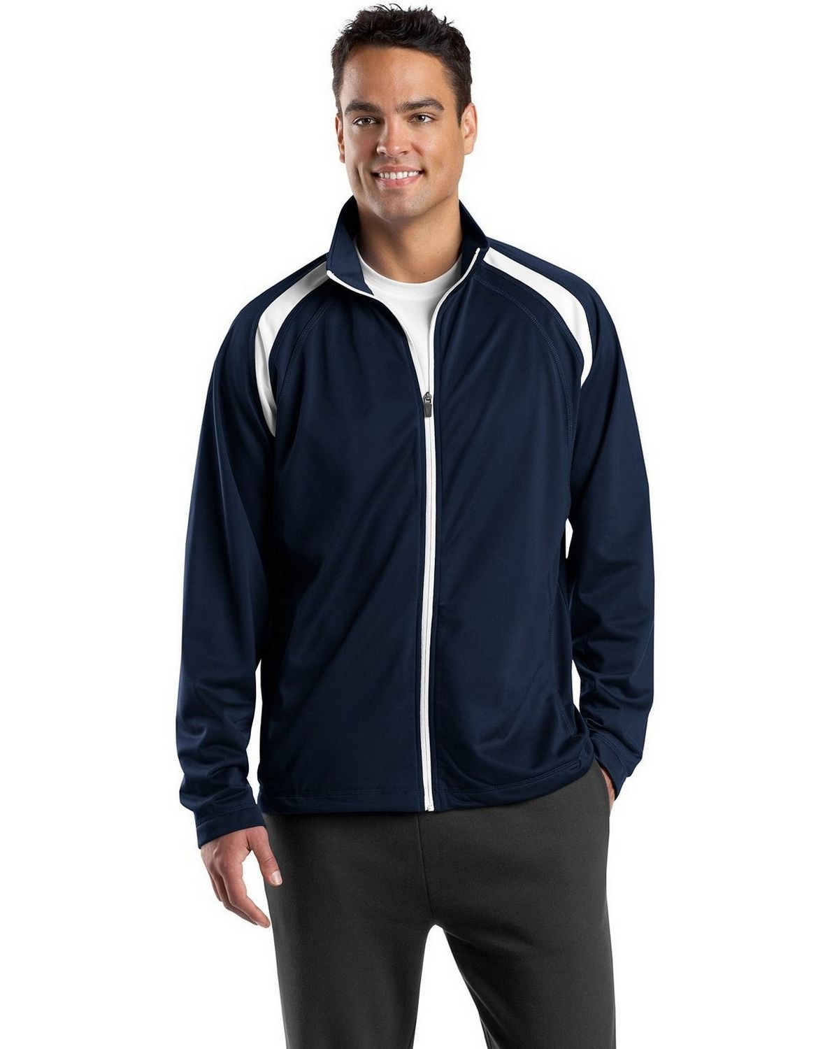 Sport-Tek JST90 Men's Tricot Track Jacket