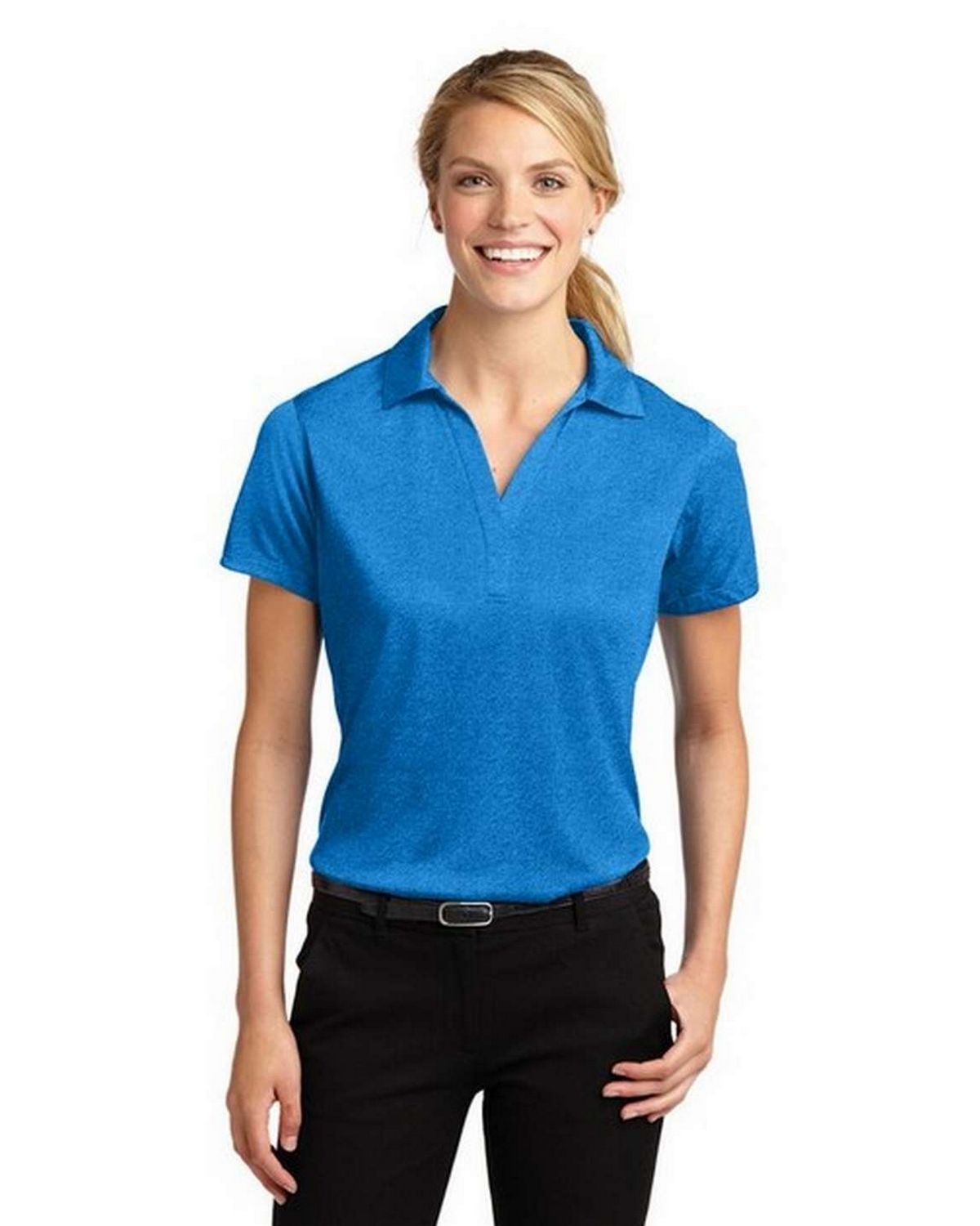 Sport-Tek LST660 Women's Heather Contender Polo
