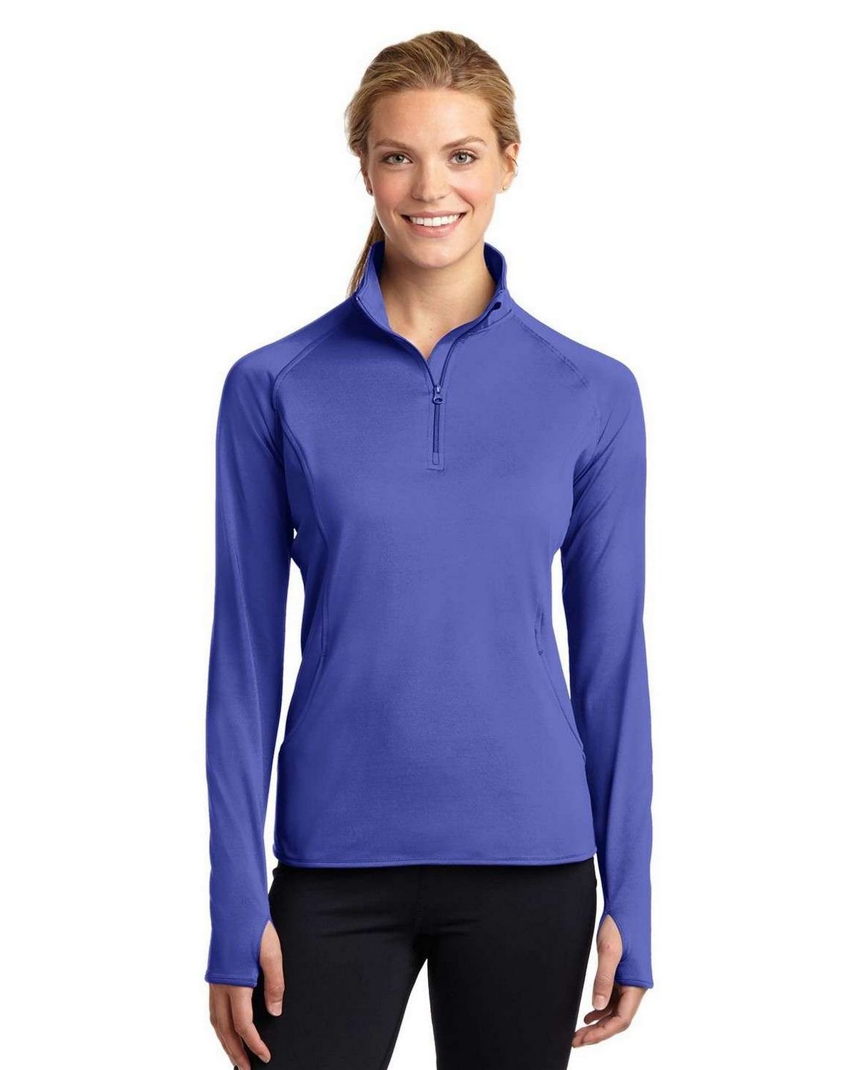 Sport-Tek LST850 Women's Sport-Wick Stretch 1/4-Zip Pullover