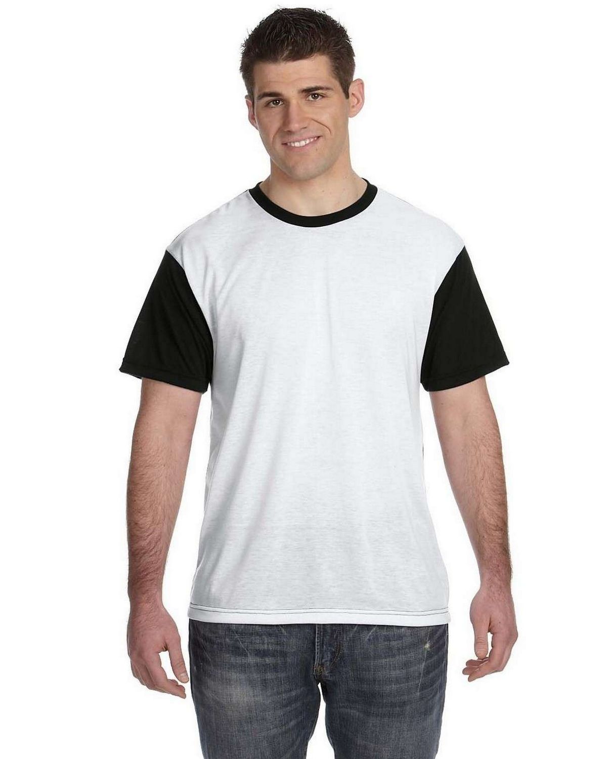 sublivie s1902 men's polyester blackout t-shirt