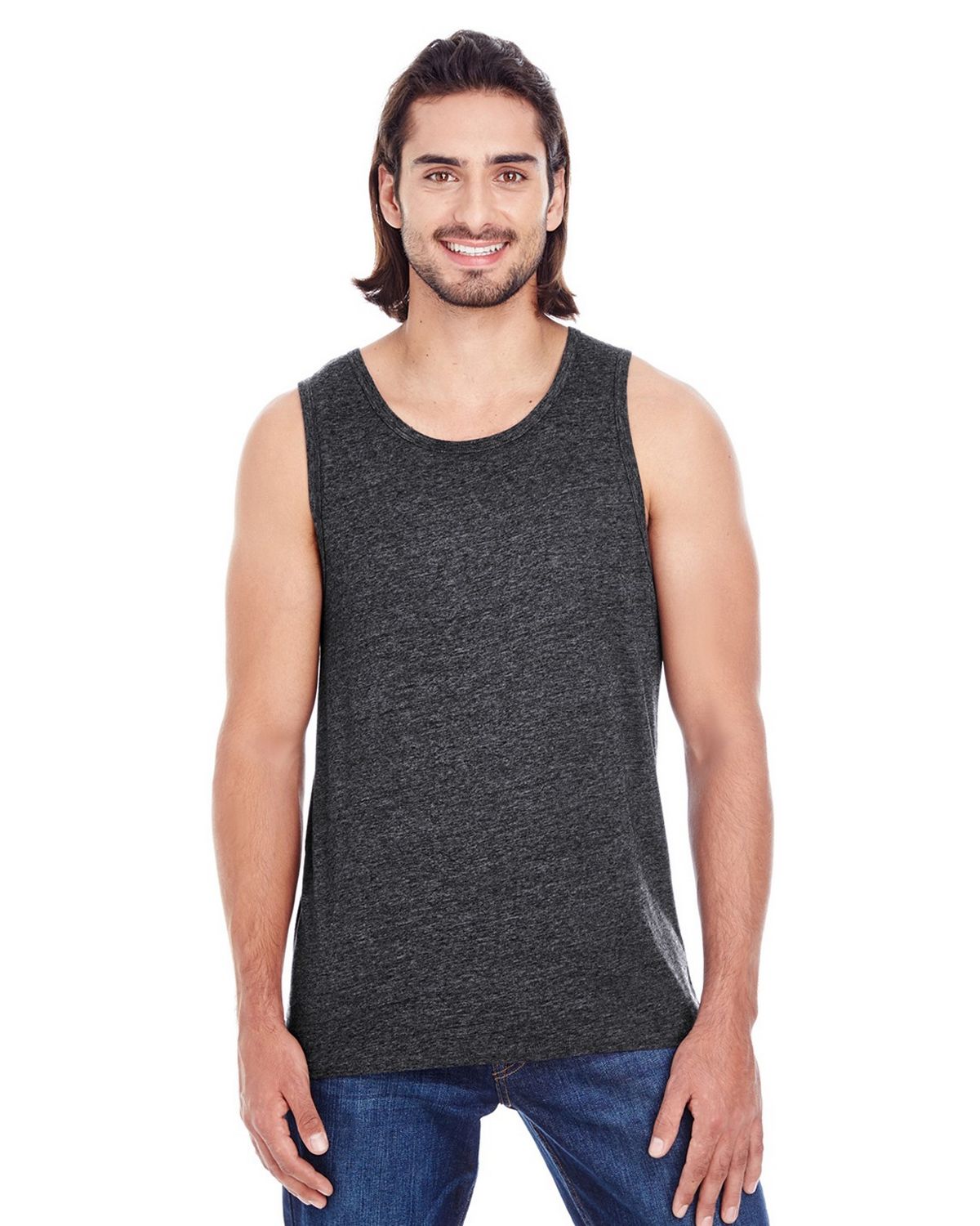 threadfast apparel 102c unisex triblend tank