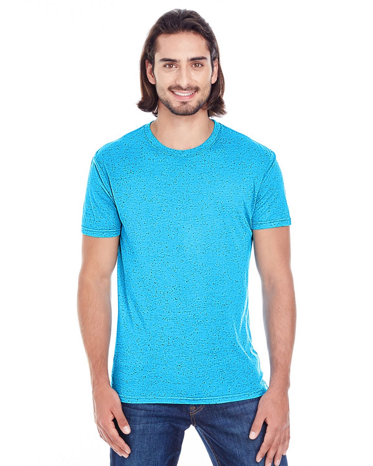 threadfast apparel 103a men's triblend fleck short-sleeve tee