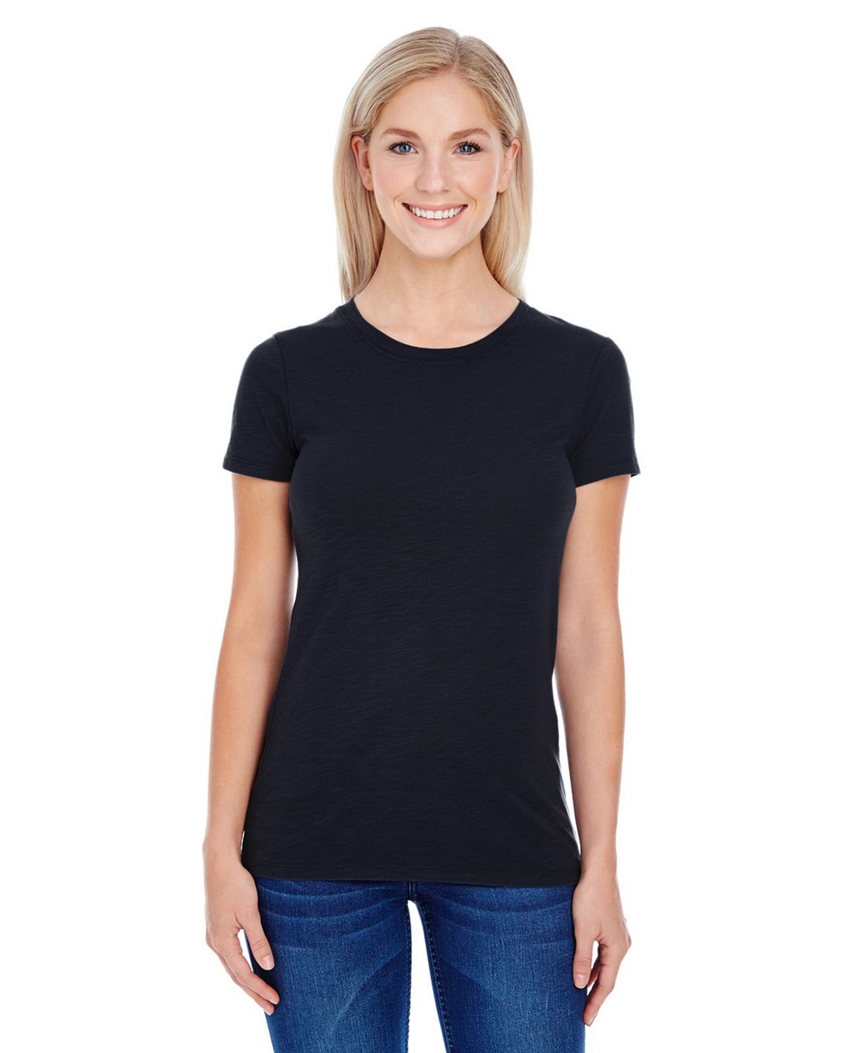 threadfast apparel 201a women's slub jersey short-sleeve tee