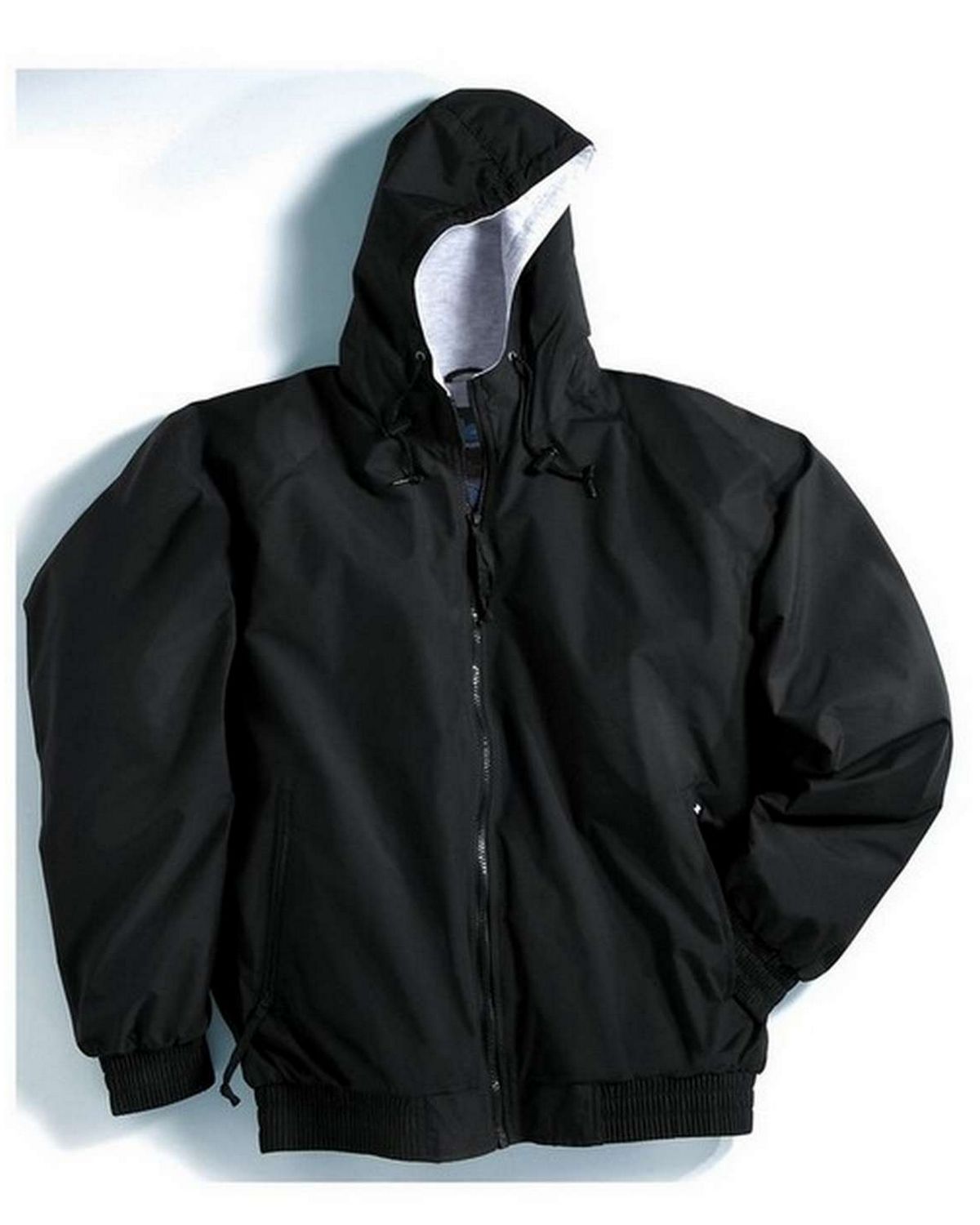 Tri-Mountain 3600 Men's Bay Watch Nylon Hooded Jacket with Jersey