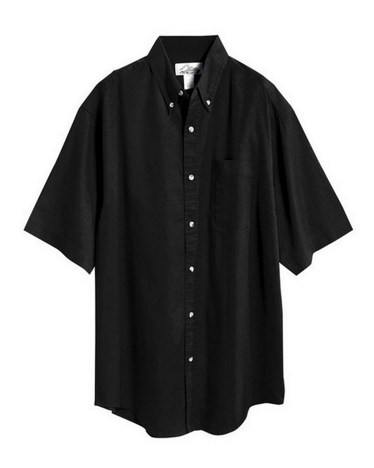 tri-mountain 768 men's 60/40 stain resistant short sleeve twill shirt