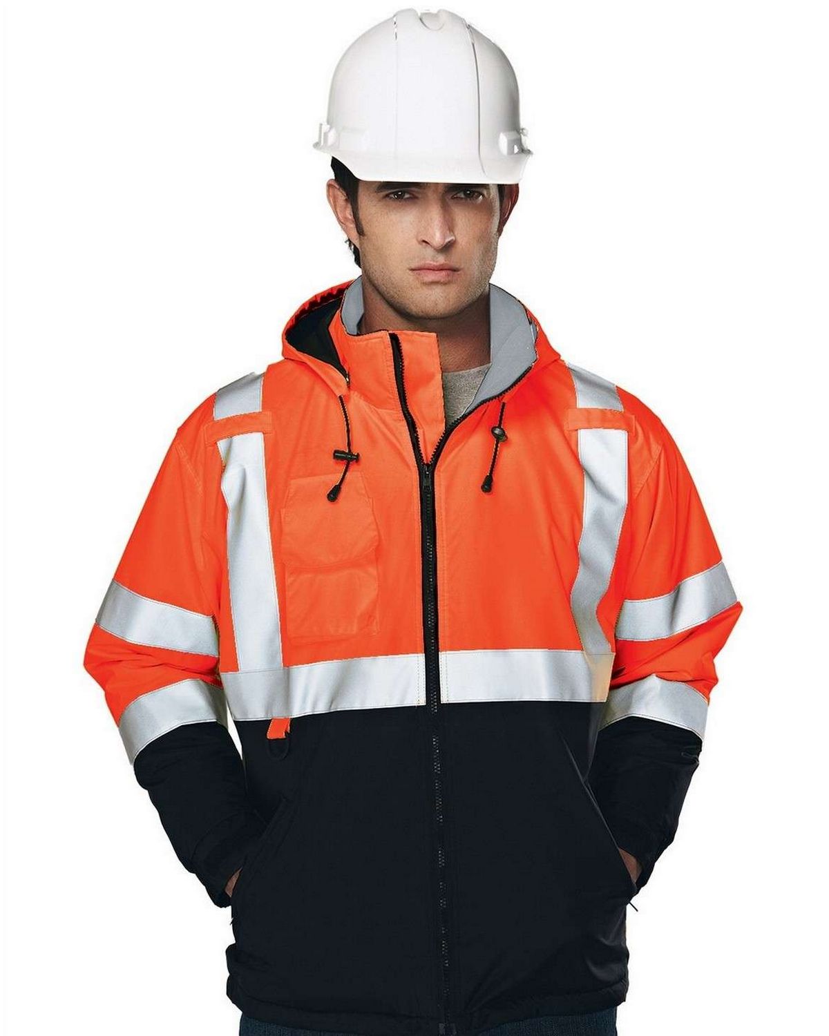 Tri-Mountain 8831 Men's Water-Resistant Fleece-lined Safety Jacket