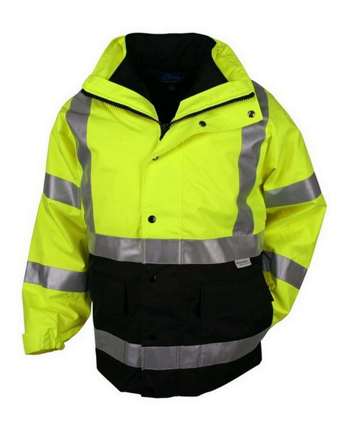 tri-mountain 8980 men's industry waterproof safety parka ansi class 3