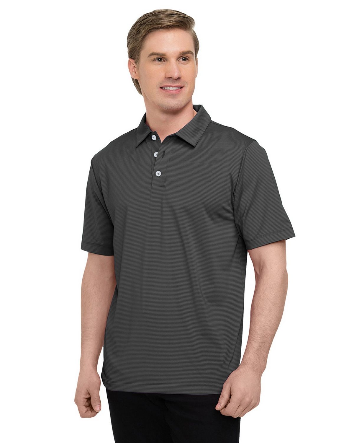 Tri-Mountain Gold K435 Men's 92% Polyester 8% Spandex, S/S Polo Shirt