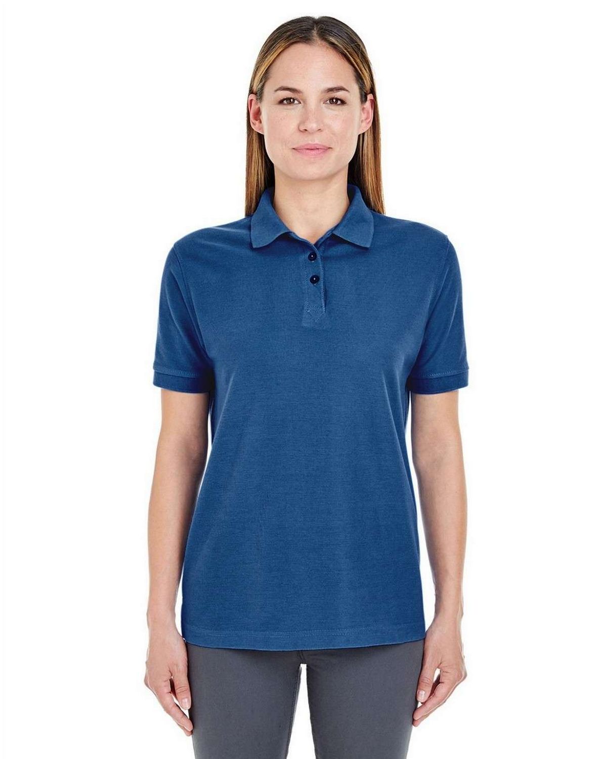 ultraclub 8541 women's whisper pique polo
