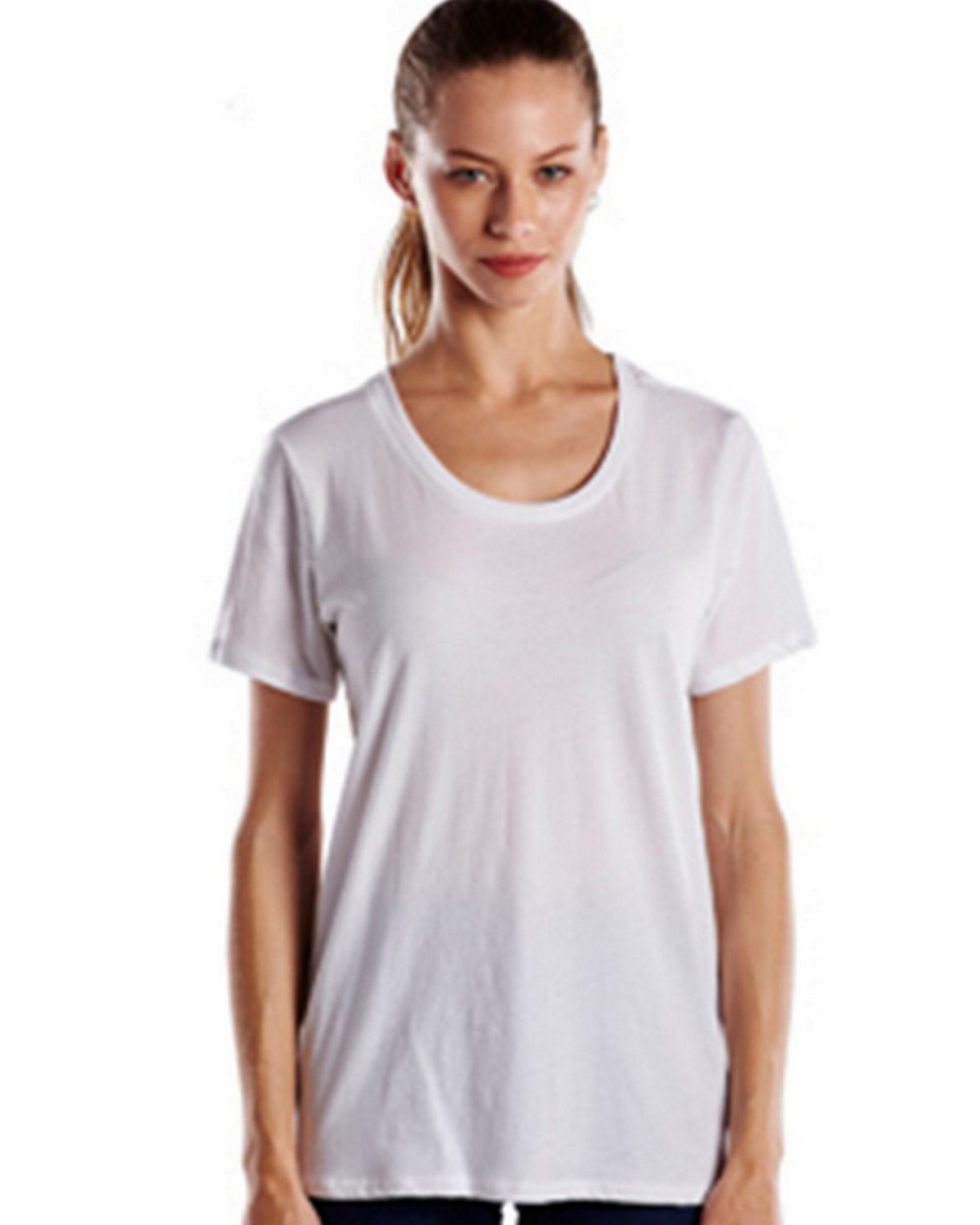us blanks us115 women's short-sleeve loose fit boyfriend tee