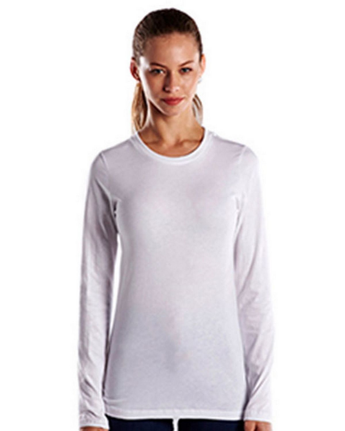 us blanks us190 women's 4.3 oz. long-sleeve crewneck