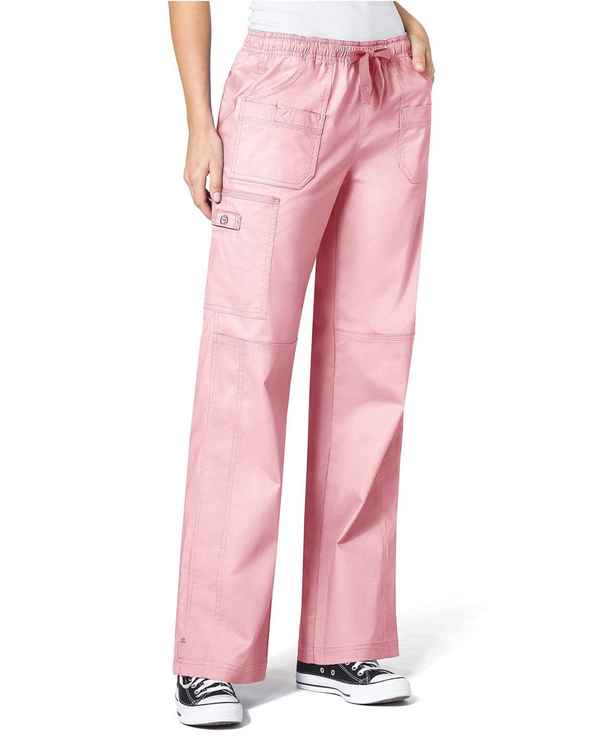 wonderwink 5108t women's tall faith multi-pocket cargo pant