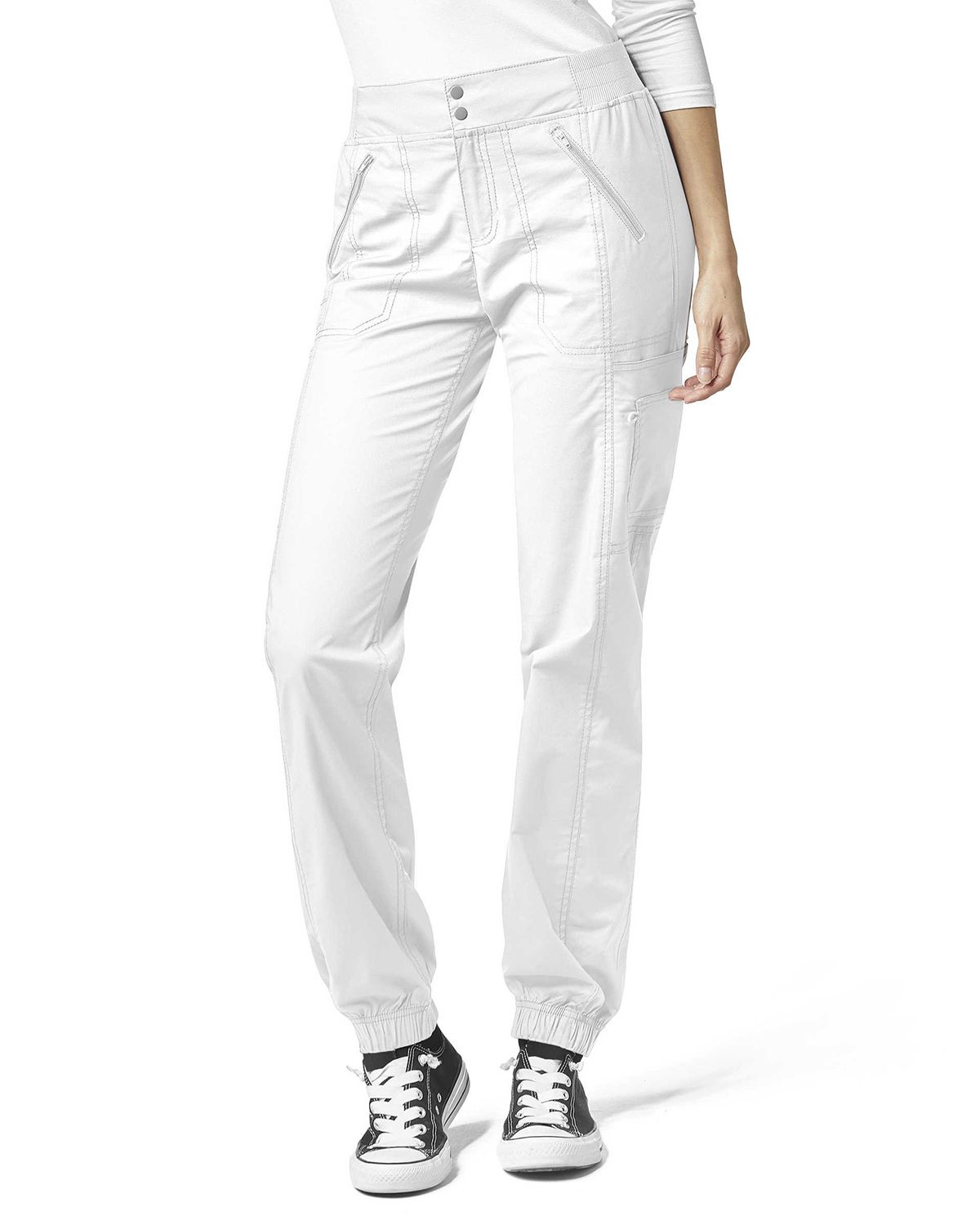 WonderWink - Pantaloni da Jogging da Donna - Nero - Small Petite