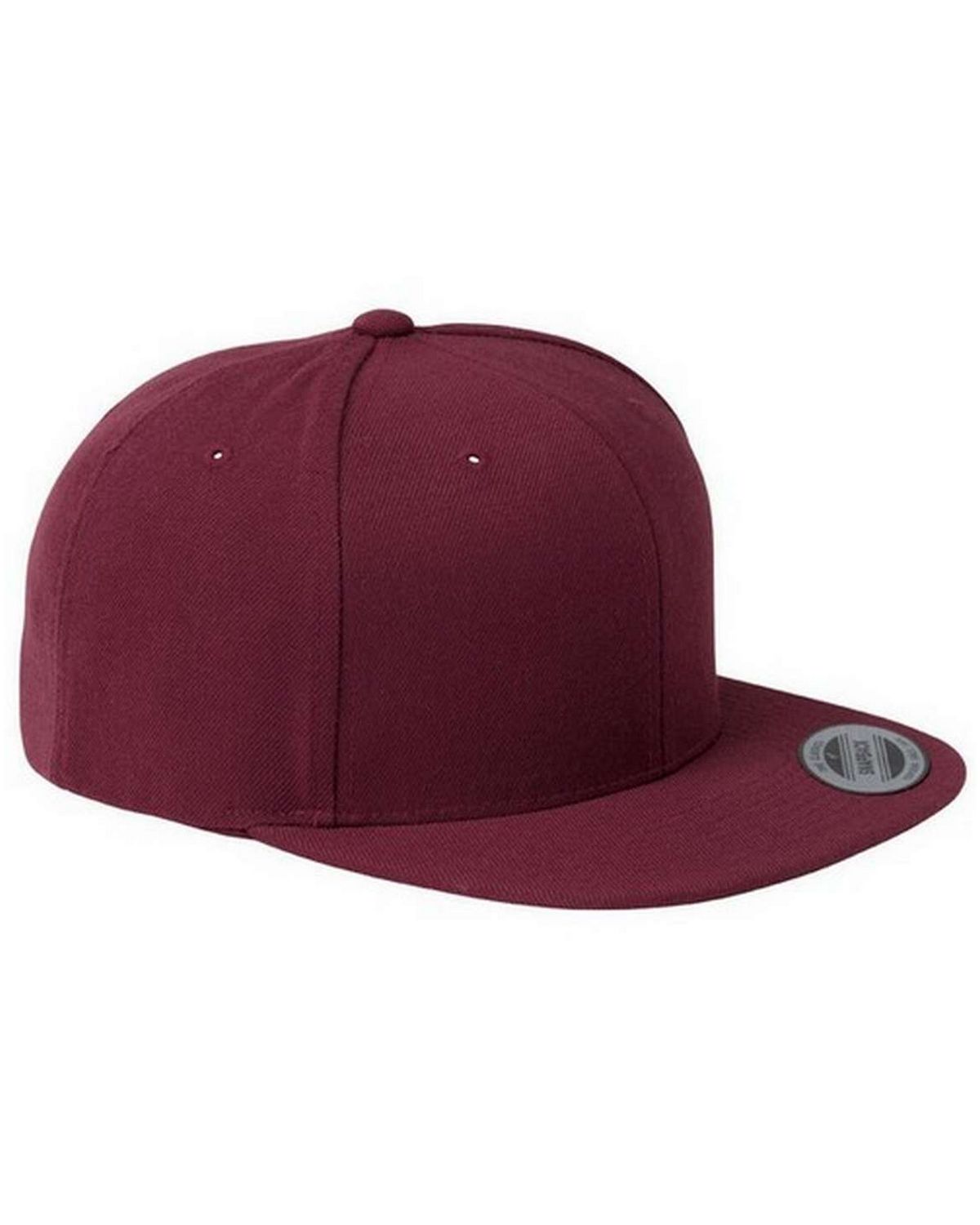 yupoong 6089 unisex 6-panel flat visor classic snapback cap