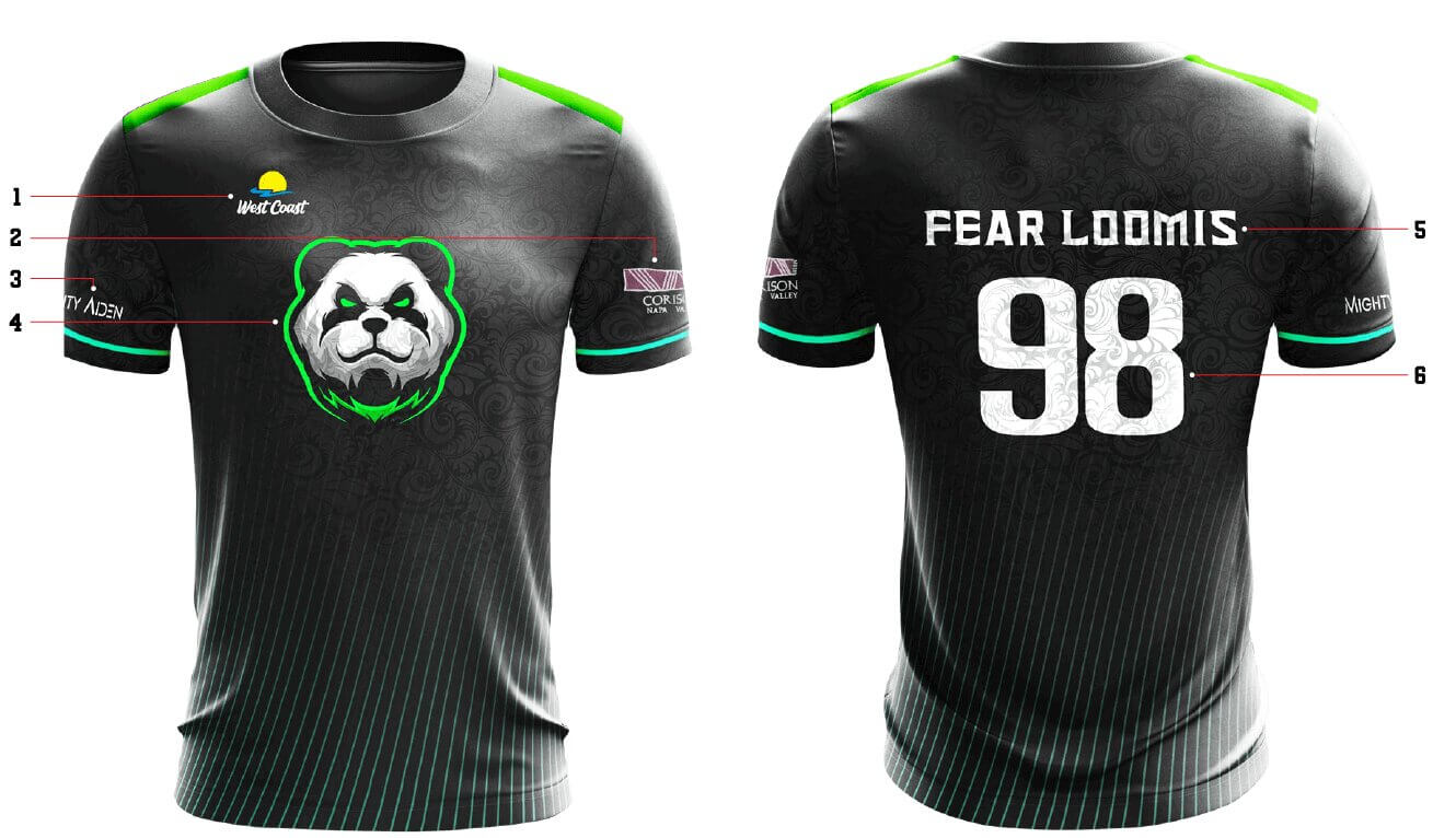 eSports Jersey Size Cart