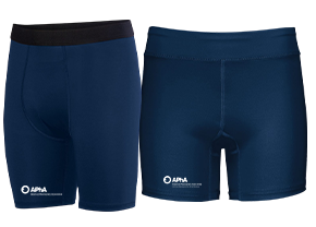 shop navy compression shorts