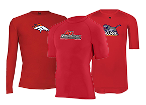shop red compression shirts