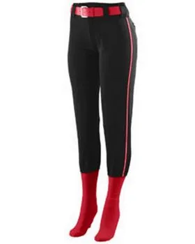 Used Intensity Red Softball Pants W/ Black Piping Girls XL