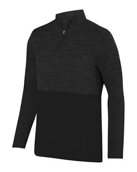 AUGUSTA SPORTSWEAR Men’s Black 1/4 Zip Zeal Pullover Sweatshirt Jacket sz L  NWT