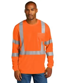 Lantern Fish Hi-Viz Safety Shirts Mens ANSI Class 2 High Visibility Jacket Long Sleeve Mens Hi-Vis Colorblock Work Shirt, Fluorescence Yellow/Navy, 5X