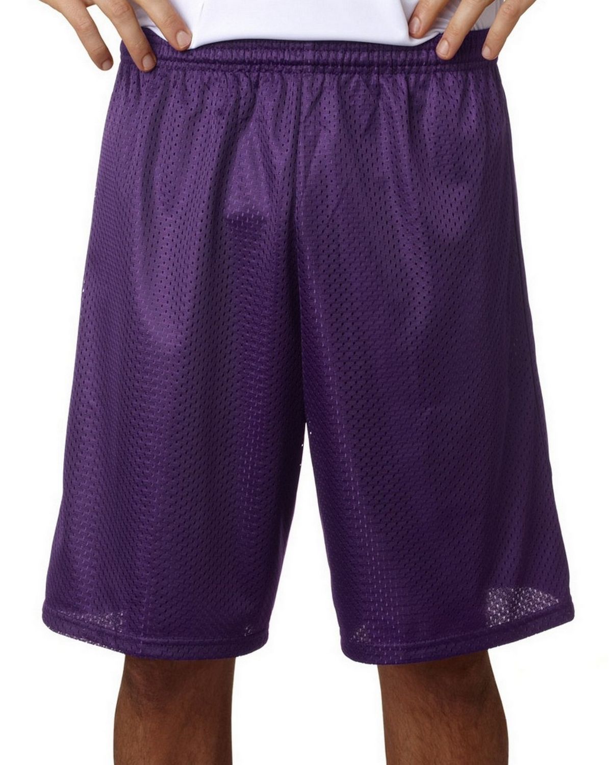 A4 N5296 Men's Tricot-Lined 9 Mesh Shorts