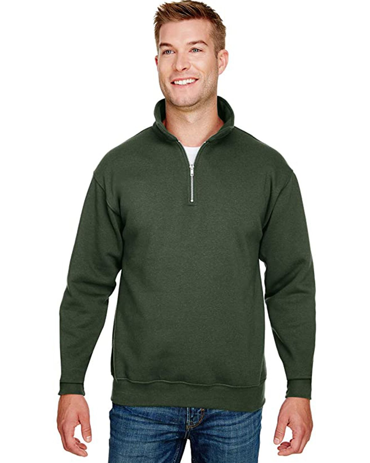 JERZEES® - NuBlend® 1/4-Zip Cadet Collar Sweatshirt. 995M